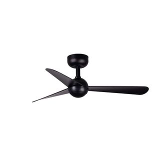 Faro Barcelona Ventilador sin luz abs negro mate 90x90x24.8 cm