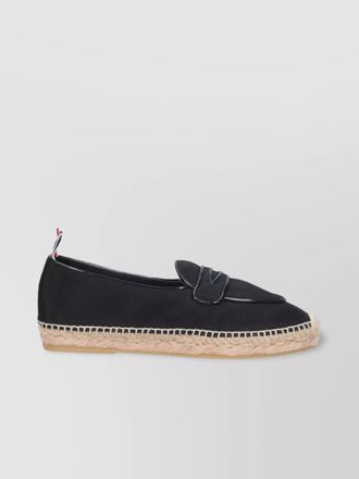 Thom Browne round toe espadrille sole ballerina shoes