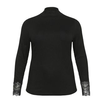 Kaffe Curve Turtleneck - Dames - Truien - Zwart - Maat: S