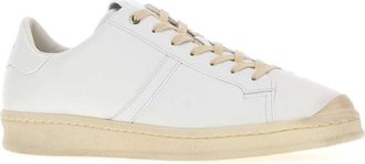 Jil Sander Mens White Leather Sneakers 102
