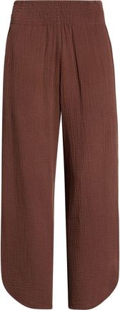 Marine Layer Cali Smocked Waist Double Cloth Pants in Shaved Chocolate at Nordstrom, Size X-Large