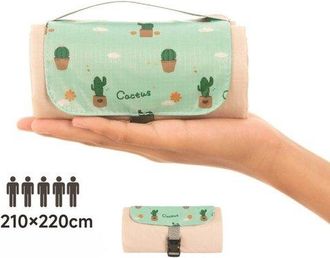 OEM Manta De Picnic, Impermeable, Ultraligera Y Compacta, Manta Verde Para Exteriores, Acampadas, Playa Y Senderismo, Verde Oscuro, 150 X 210 Cm
