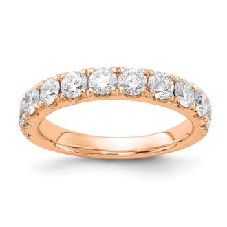 Diamond2Deal 14k Gold Lab Grown Diamond Wedding Band Ring 1.5Ct Clarity- VS Color- G-H