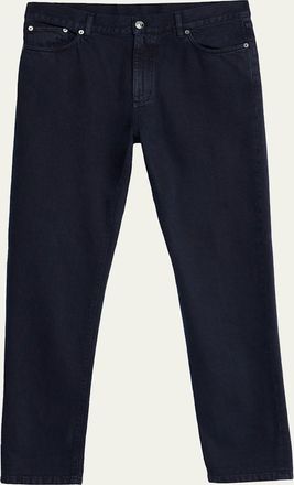 Ermenegildo Zegna Mens Slim-Fit Marbled Cotton Five-Pocket Pants