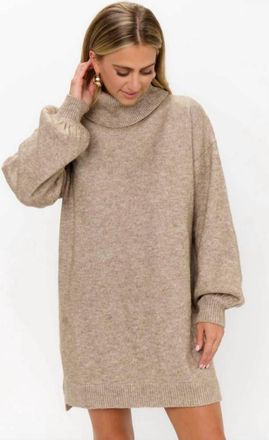 Show me your Mumu Chester Sweater Dress In Oatmeal Knit