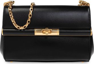 Dolce & Gabbana Schoudertas Marlene Mini - Dames - Schoudertassen - Zwart - ONE Size - Leer - Tassen