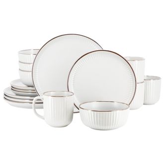 Elama Leo 16 Piece Stoneware Dinnerware Set