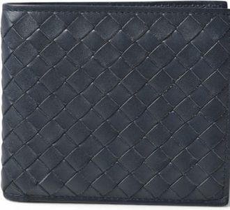 Bottega Veneta Navy Leather Wallet (Bi-Fold) (Pre-Owned)