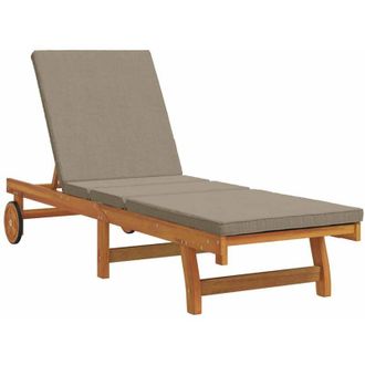 vidaXL Vidaxl - Tumbona Marr&oacute;n 63 X 199 X 85cm Madera Maciza De Acacia