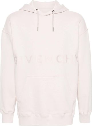 Givenchy 4G-embroidered hoodie - men - Cotton - L - Pink
