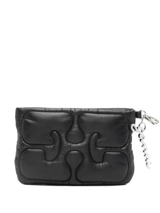 Ganni quilted chain purse - Black