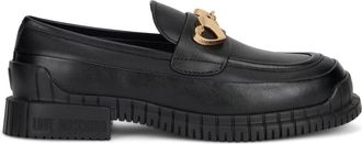 Love Moschino Leren Loafers - Dames - Loafers - Zwart - 36 EU - Schoenen