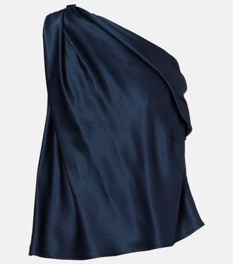The Sei One-shoulder silk satin top