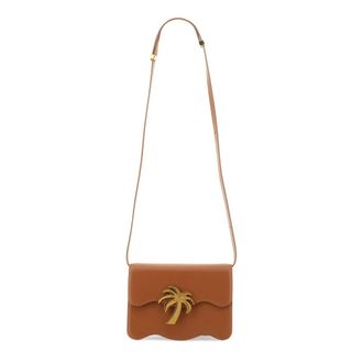Palm Angels Dames, Tassen, Bruin, Maat: ONE Size Leer