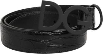 Dolce & Gabbana Klassieke Dress Belt - Dames - Riemen - Zwart - ONE Size - Leer - Accessoires