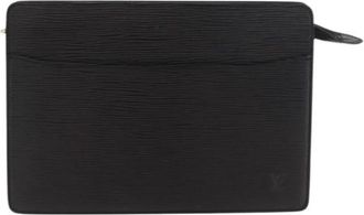 Louis Vuitton Pre-owned Vintage Clutch - Dames - Vintage Clutch - Zwart - ONE Size - Leer - Vintage