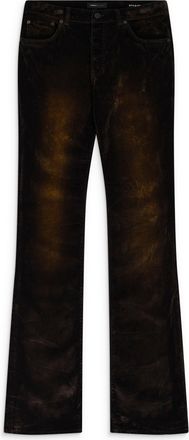 Purple Brown Super Stack Flare Jeans