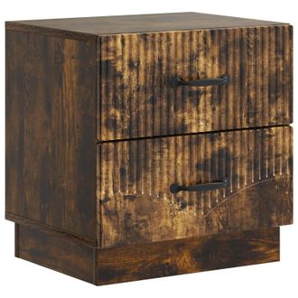 vidaXL Armario De Noche Con Caj&oacute;n Roble Ahumado 43 X 34,5 X 44,5 Cm Vidaxl