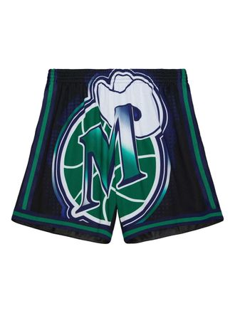 Mitchell & Ness Dallas Mavericks Big Face shorts - men - Mesh - M - Black
