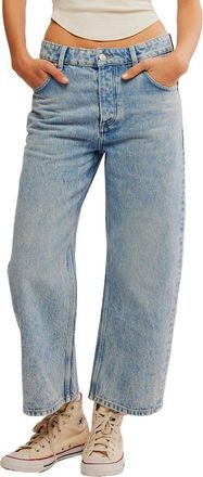 Free People Deep Trance Low-Rise Barrel Jean