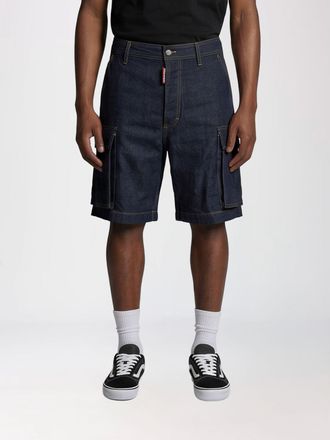 Dsquared2 Pantaloncini cargo in denim stretch