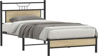 vidaXL Giroletto senza Materasso Rovere Sonoma 107x203cm in Truciolato - Vidaxl