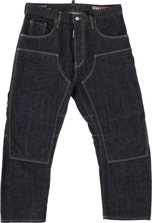 Dsquared2 Kawaii Relaxed Fit Cropped Patch Pocket Cotton Jeans