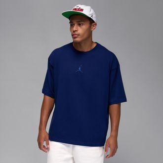 Nike Jordan Mens Jordan Flight Essentials Oversized T-Shirt in Blue | IB7345-492