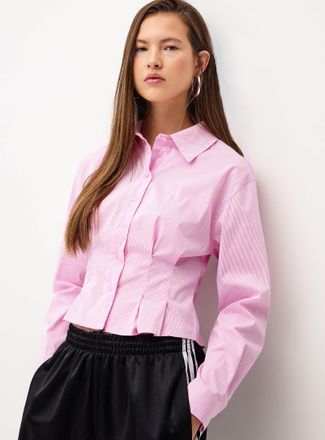 Twik Womens Pleated fit-and-flare shirt