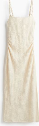 H&M Midikleid aus Strukturjersey - Beige