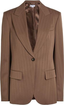 Stella McCartney Stella Mccartney Single-breasted Wool Blazer - Brown - 44 (UK12 / M)