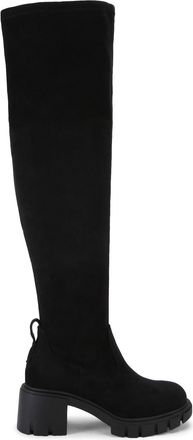 Kurt Geiger Womens Suede True Knee Boots - Black - Size UK 4