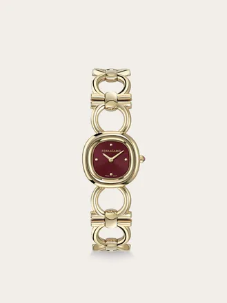 Ferragamo Women Double Gancini Watch Gold