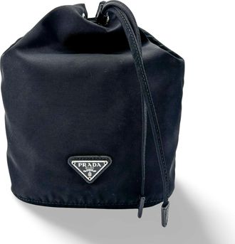 Prada Re-Nylon Bucket Pouch Black