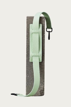 Ampersand As Apostrophe Leather Shoulder Strap In Mint Python
