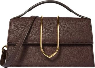 Jacquemus Bruine Leren Schoudertas - Dames - Handtassen - Bruin - ONE Size - Katoen - Tassen