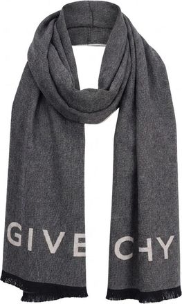 Givenchy Gray Wool Womens Scarf