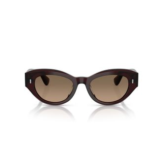 Oliver Peoples 0ov5615su Rounded Cat-Eye Sunglasses with Glossy Acetate Frame