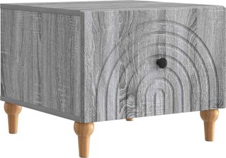 vidaXL Mesa De Caf&eacute; Gris Sonoma 49 X 50 X 40 Cm Madera De Ingenier&iacute;a Vidaxl