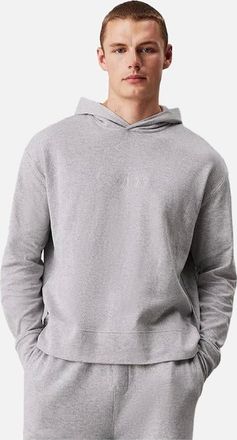 Calvin Klein Mens Modern Terry Lounge Hoodie, Medium Grey Heather - Size: X-LARGE