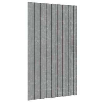 vidaXL Panel De Techo 36 Uds. Plateado 80 X 45 Cm Acero Galvanizado Vidaxl