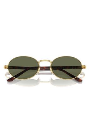 Persol Ida 52mm Polarized Oval Sunglasses in Gold at Nordstrom