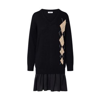 Liu Jo Wf6232 Ma16R L9207 - female - Liu Jo - Knitted Dresses - Black - M - Dresses