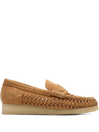 Clarks woven loafers - Brown