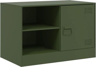 vidaXL Tv Cabinet Olive Green 67x39x44 cm Steel Vidaxl
