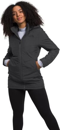 The North Face Tamburello Parka Jacket Womens Gray Hooded Full Zip KFC361