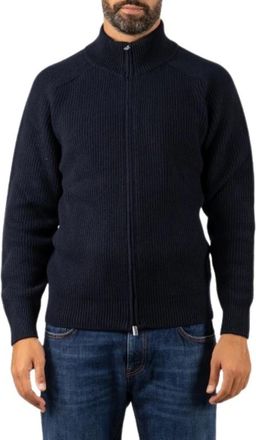 FILIPPO DE LAURENTIIS Cardigan - Heren - Vesten - Blauw - S - Truien & Vesten