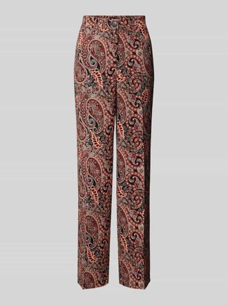 Vero Moda Regular Fit Weite Hose mit Hornoptik-Knopf Modell MABLE MAVITA in Rot, Gr&ouml;&szlig;e 36