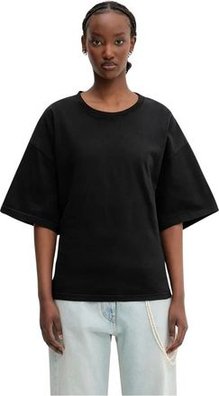 Darkpark Darkpark, Tops, Dames, Zwart, S, Katoen, Doyle Draped T-shirt