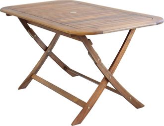 COSMA Mesa Plegable De Madera Para Picnic Mobiliario De Jard&iacute;n Exterior 150x80 Cm